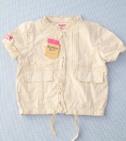 ジップアップ ジャケット 120cm 新品 オシュコシュ OSHKOSH アウター 女の子 キッズ 子供服 中古