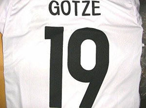 子供用 K031 16 ドイツ GOTZE*19 ゲッツェ 白 ゲームシャツ パンツ付 /サッカー/キッズ/ジュニア/ユニフォーム/上下セット