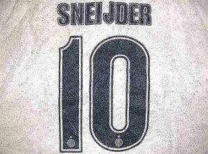 大人用 A058 15 インテル SNEIJDER*10 スナイデル 白 ゲームシャツ パンツ付 /サッカー/チームオーダー/ユニフォーム /上下セット