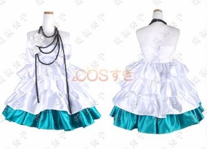  VOCALOID初音ミク 初音 はつね MIKU 椿ツバキ花 可愛いドレス　風 コスプレ衣装 cosplay イベント  ハロウイン パーティー 変装 仮装