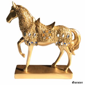 馬 ホース Horse 置物 オーナメント Ornament ゴールド Gold