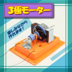 ３極モーター2個セット　 強力な３極モーターを自作する工作キット