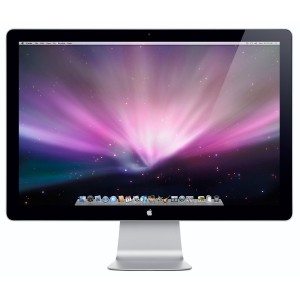 【中古　保証付 送料無料】Apple LED Cinema Display 24 MB382J/A/Mac/デスクトップ/周辺機器/モニタ