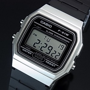 CASIO【カシオ/スタンダード】アラームクロノグラフ メンズ腕時計 軽量・薄型デジタルモデル ラバーベルト【海外モデル】F-91WM-7A （送