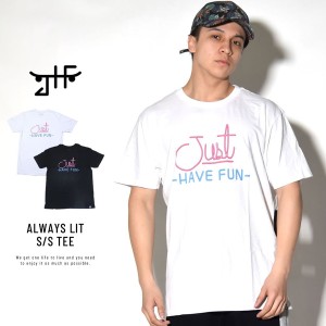 メール便送料無料 JUST HAVE FUN ジャストハブファン Tシャツ メンズ 半袖 JHF ALWAYS LIT S/S TEE (JMA1801P07)