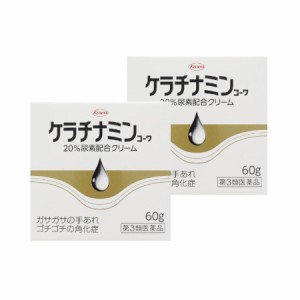 【第3類医薬品】ケラチナミンコーワ ２０％尿素配合クリーム 60g 【2個セット】(4987067216802-2)