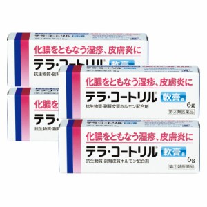 【第(2)類医薬品】 テラ・コートリル軟膏a 6g 【4個セット】【メール便】【お取り寄せ】(4987123701686-4)