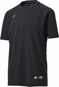 デサント ヤキュウソフト ジュニア丸首半袖アンダーシャツ 20SS ブラック アンダーシャツ(jstd721-blk)