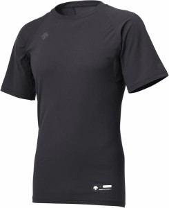 デサント ヤキュウソフト 丸首半袖アンダーシャツ 20SS ブラック アンダーシャツ(std721-blk)