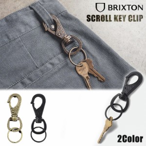 BRIXTON ブリクストン アンティーク スクロール キーリング キーチェーン キークリップ SCROLL KEY CLIP 2カラー カラビナ キーホルダー 