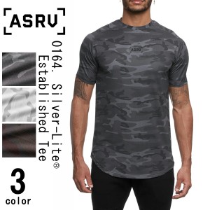 ASRV エステティックレボリューション 半袖 Tシャツ 0164. Silver Lite Established 抗菌 速乾 メンズ 筋トレ ジム ウエア スポーツ 正規