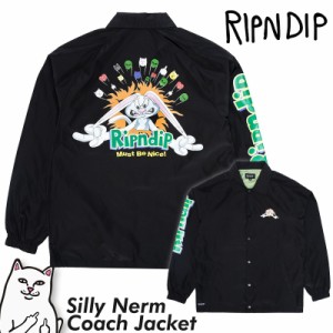 リップンディップ RIPNDIP コーチジャケット Silly Nerm Coach Jacket ブラック 黒 ナイロンジャケット トップス アウター スケーター ス