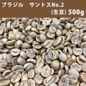 コーヒー 生豆 ブラジル サントス No.2 17/18 500ｇ　【同梱不可】　【送料無料/メール便】