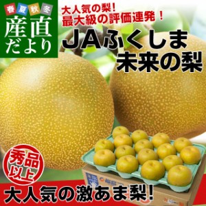 福島県より産地直送 JAふくしま未来の梨 (幸水梨、豊水梨、あきづき梨)5キロ(10玉から16玉) 送料無料 敬老の日ギフト なし 梨 ナシ