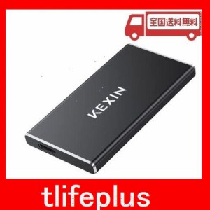 KEXIN 外付けSSD 500GB USB3.1GEN2 超小型 超高速 ポータブルSSD PS4メーカー動作確認済 転送速度最大550MBS 超ミニ 2本ケーブル