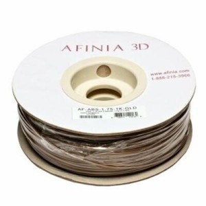 AFINIAアフィニア 3Dプリンター用フィラメント 1.75mm 純正バリューABSフィラメント 金色 ゴールド Gold 1kg