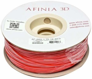 AFINIAアフィニア 3Dプリンター用フィラメント 1.75mm 純正バリューABSフィラメント 赤色 レッド Red 1kg