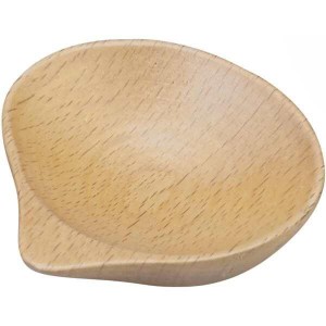 木製 食器 皿 はまぐり型 小鉢 小皿 ぷち 約7×7.5×2cm ブナ ナチュラルウッド V-139