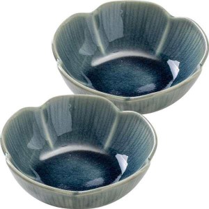 みのる陶器 美濃焼 amaneアマネ 125花型鉢 トルコ 2個 セット