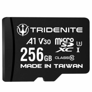 TRIDENITE MICROSD 256GB マイクロSDカード NINTENDO SWITCH SDカード A1 V30 UHS-I U3 C10 IPX7 4K ULTRA FULL HD動画対応 転送速度95MB
