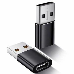 2個セット USB TYPE-C 変換アダプタ USB TYPE C（メス）TO USB 3.0（オス）変換アダプタ USB3.0高速データ転送】 QC3.0 高速充電 MACBOOK