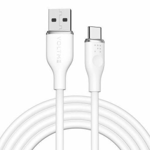 VOLTME USB TYPE C ケーブル 柔らかいシリコン製 絡まない 断線防止 タイプC ケーブル 急速充電 QUICKCHARGE3.0対応 XPERIA/GALAXY/LG/IP