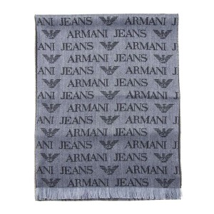 アルマーニジーンズ ARMANI JEANS マフラー 934504 CD786 00041 メンズ ウール混紡 ストール スカーフ グレー アルマーニ マフラー メン