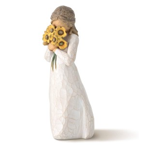 ウィローツリー Willow Tree 置物 人形 フィギュア 27250 暖かな抱擁 Warm Embrace ウォーム エンブレイス 女の子 花メッセージ性 オブジ