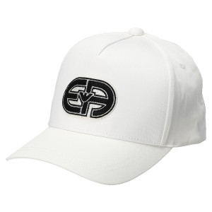 エンポリオアルマーニ EMPORIO ARMANI キャップ 帽子 6275213R589-00010 ベースボールキャップ メンズ ホワイト+ブラック ブランド ベー