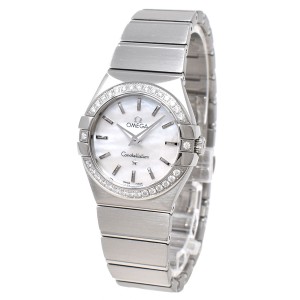 OMEGA オメガ 腕時計 コンステレーション ダイヤモンド 123.15.27.60.05.001 レディース ウォッチ 海外正規品 ホワイト+シルバー 腕時計 