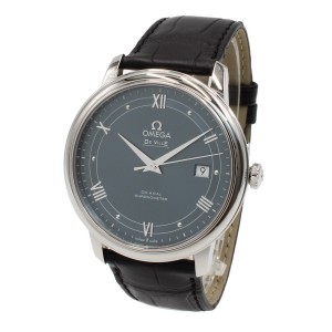 OMEGA オメガ 腕時計 デ・ヴィル プレステージ クロノメーター 424.13.40.20.03.002 メンズ ウォッチ 海外正規品 ブルー+ブラック 腕時計