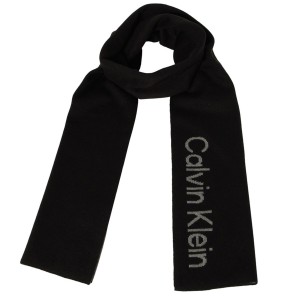 カルバンクライン Calvin Klein(CK) マフラー CK200091C 001 服飾雑貨 ブランドマフラー メンズ Black ブラック 黒calvinklein ck マフラ
