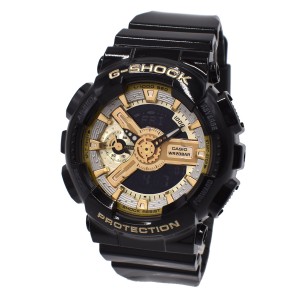 カシオ CASIO 腕時計 G-SHOCK Gショック GMA-S110GB-1A ANALOG-DIGITAL メンズ レディース ブラック+シルバー+ゴールド 海外正規品腕時計