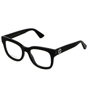 グッチ GUCCI メガネフレーム 眼鏡 フレームのみ GG0033O-001 オプティカルフレーム ウェリントン レディース ブラック メガネフレーム 