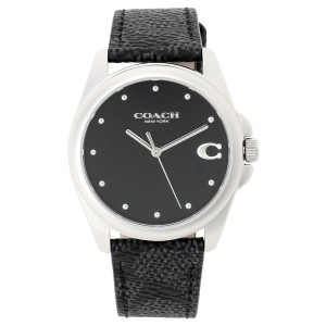 コーチ COACH 腕時計 14504112 Greyson グレイソン シグネチャー アナログ 時計 レディース ウォッチ ブラック クオーツ 海外正規品腕時