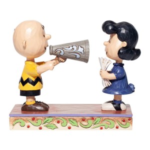 ジムショア Jim Shore ピーナッツ Peanuts フィギュア 人形 チャーリーブラウン＆ルーシー ディレクター 6006936 置物 木彫り調フィギュ