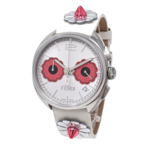 フェンディ FENDI 腕時計 F235014747 FLOWERLAND モーメント フラワーランド クロノグラフ ウォッチ レディース ホワイト腕時計 ブランド