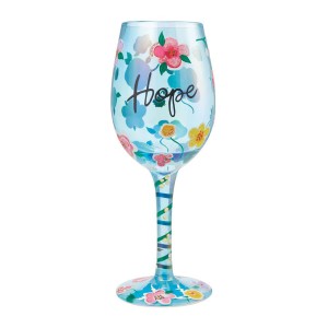 ロリータ LOLITA グラス ワイングラス 6009229 HOPE ホープ 希望 ブルー系 花 おしゃれ ブランド 新品 インテリア グラス プレゼント パ