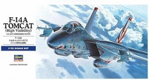 ハセガワ 1/72 アメリカ海軍 F-14A トムキャット ハイビジ プラモデル E3