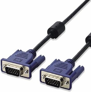 エレコム ディスプレイケーブル D-sub15ピン VGA-VGA スリム 5m ブラック CAC-50BK