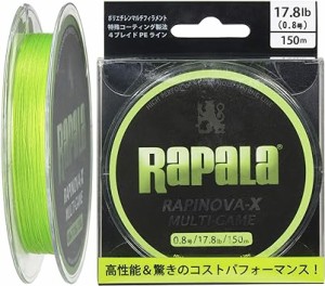 Rapala(ラパラ) PEライン ラピノヴァX マルチゲーム 150m 4本編み RLX150M