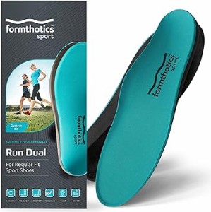 Formthotics ランニング スポーツインソール 熱成形 衝撃吸収 足底筋膜炎 偏平足 Run Dual M Te