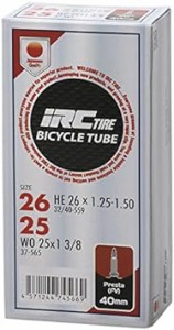 IRC TIRE (アイ・アール・シー) 自転車 チューブ HE 26 × 1.25-1.50・WO 25 × 1 3/
