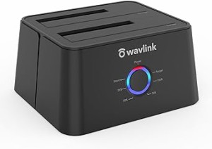 Wavlink USB3.0 HDDスタンド 2.5型 / 3.5型 SATA HDD/SSD対応 パソコン不要でHDD