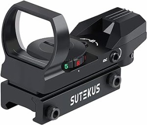 Sutekus 【1 マルチドット 照準器 ドットサイト 2色 4パターン 20mmレール規格対応[正規品] (照準器本