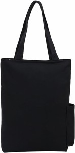 [モノボックス] トートバック 無地キャンパス ファスナー付 A4対応 bg-monotote