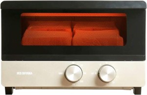 アイリスオーヤマ トースター オーブントースター 4枚焼き 無段階温度調節 トレー付 1200W POT-412FM-N