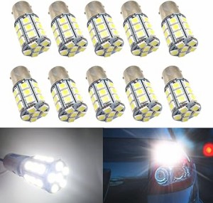 HooMoo 24V LED 車用 ホワイト S25シングル/G18 （1156 BA15s） トラック デコトラ ダン