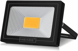 MEIKEE led 投光器 作業灯 看板灯 10W 電球色 集魚灯 駐車場灯 省エネ 高輝度 豪雨対応 工場 IP66