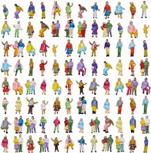 情景コレクション 人間 人形 人物 人間フィギュア塗装人 1:150 100本入り 箱庭 鉄道模型 建物模型 ジオラマ